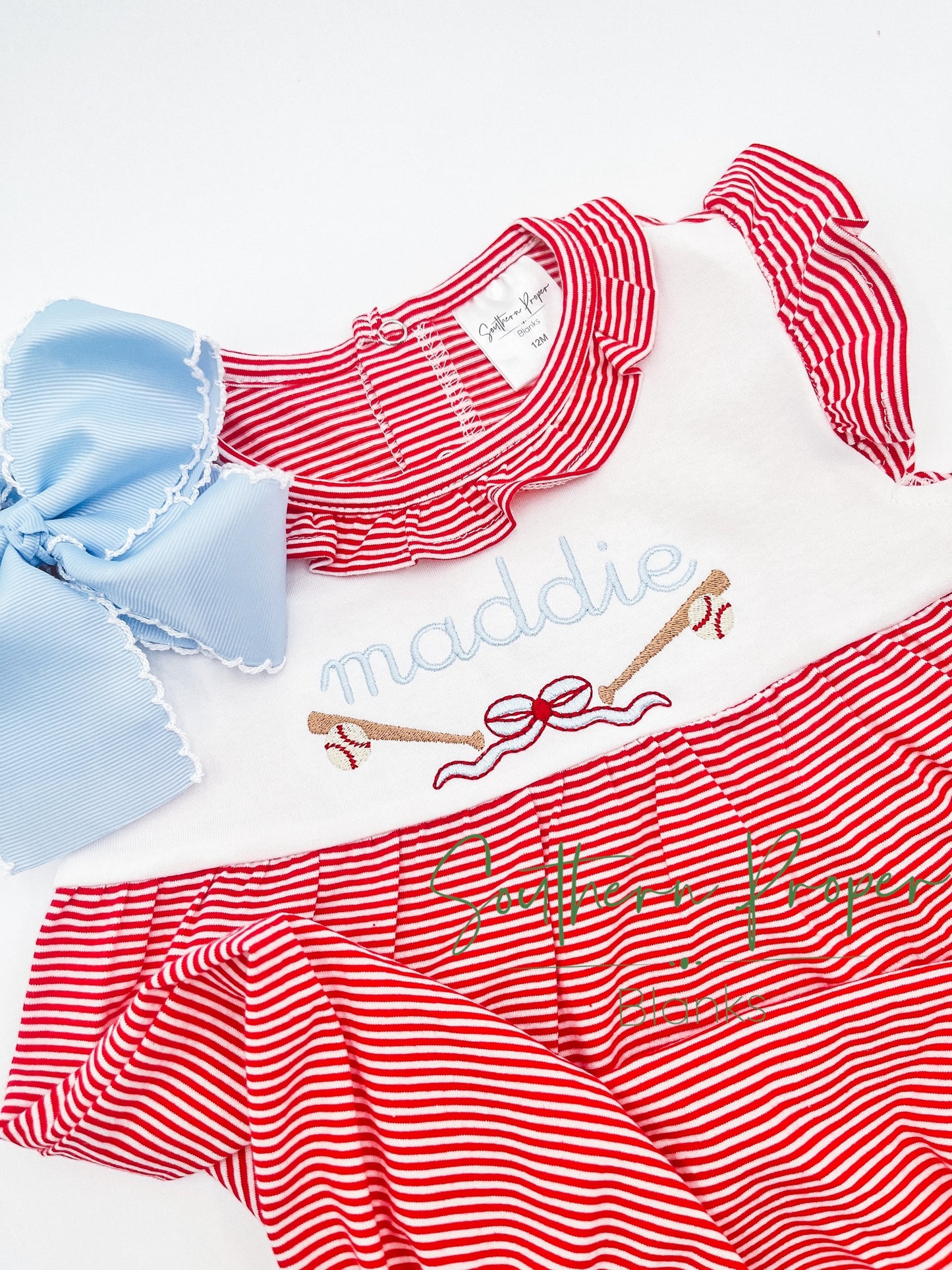 Romper - Red Striped Girl