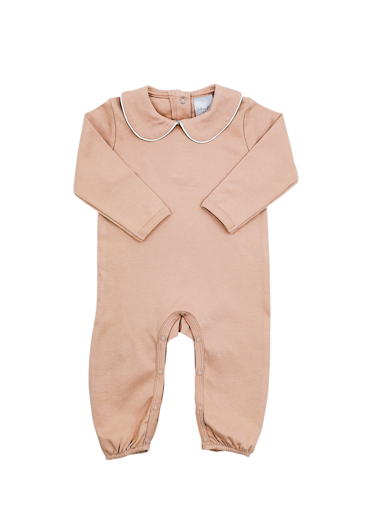 Romper - Piping Collared LS