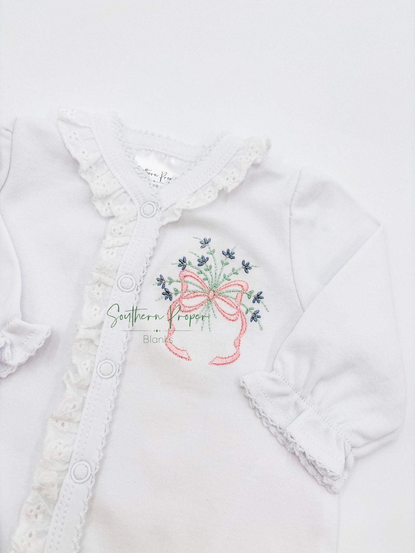 Footies - Lace trim