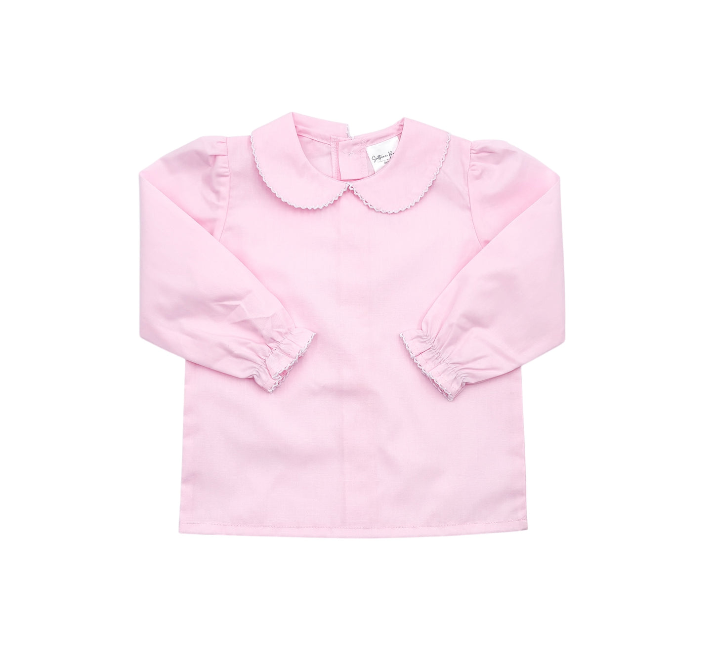 Shirt - Woven Picot Collar LS