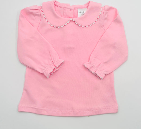 Shirt- Scalloped Collared LS