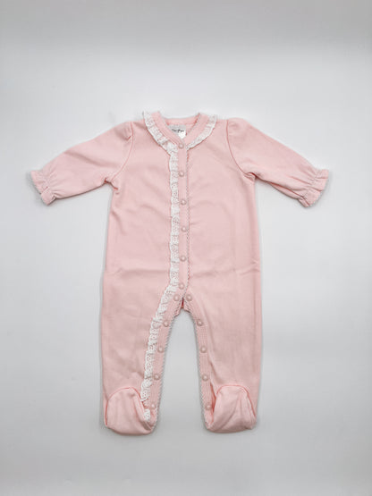 Footies - Lace trim