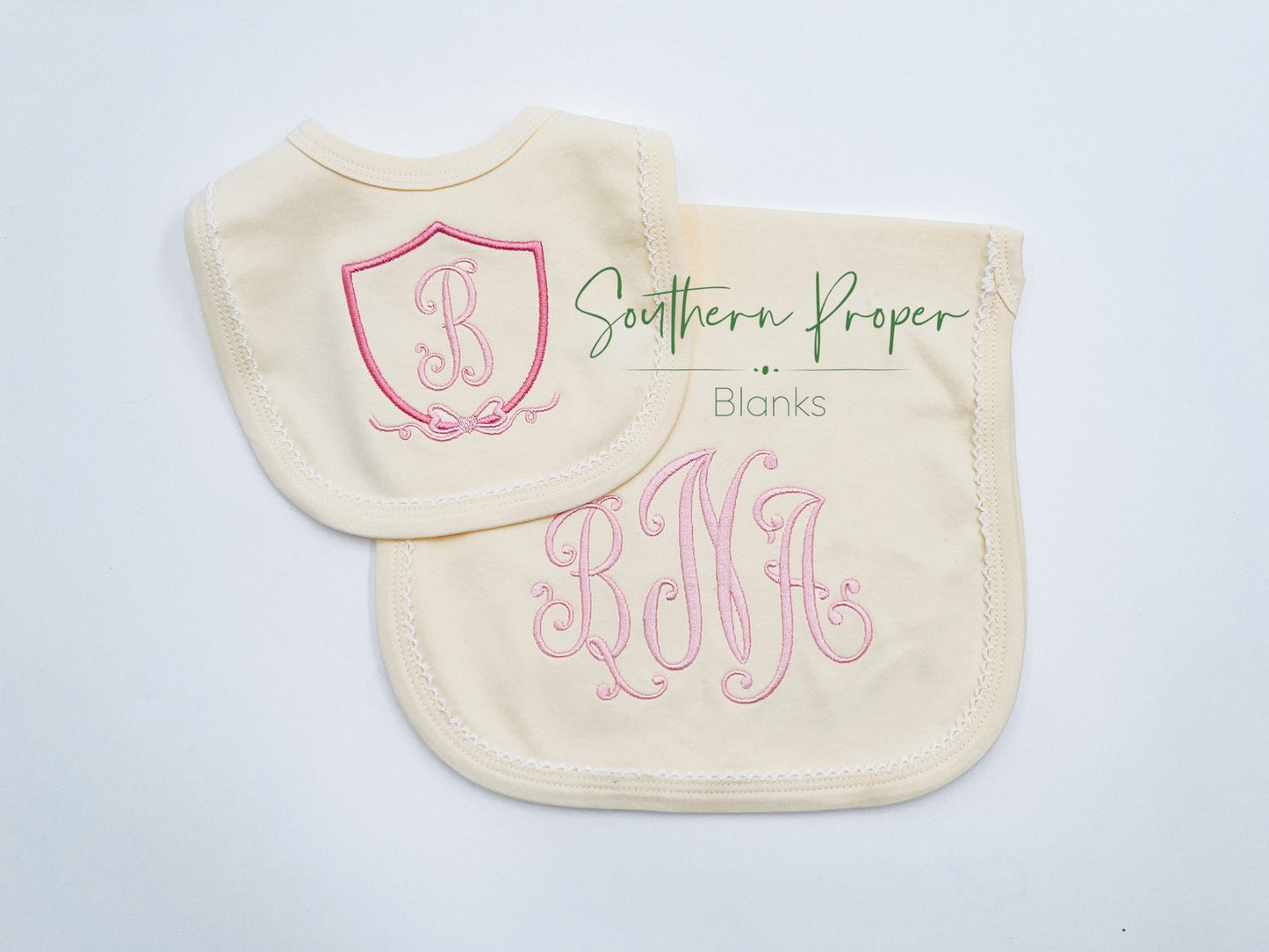 Burp Cloth - Picot Trim