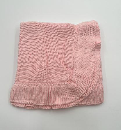 Blanket - Knitted Ruffle Edge