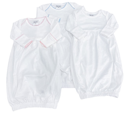 Gowns - Picot Trim (Factory White)