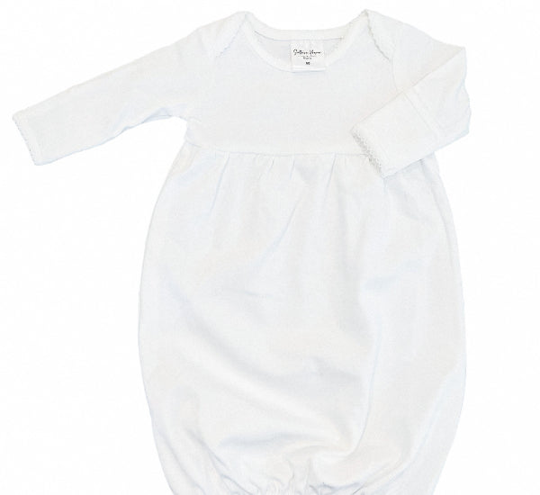 Gowns - Picot Trim (Factory White)
