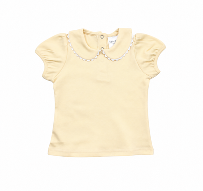 Shirt- Scalloped Collared SS