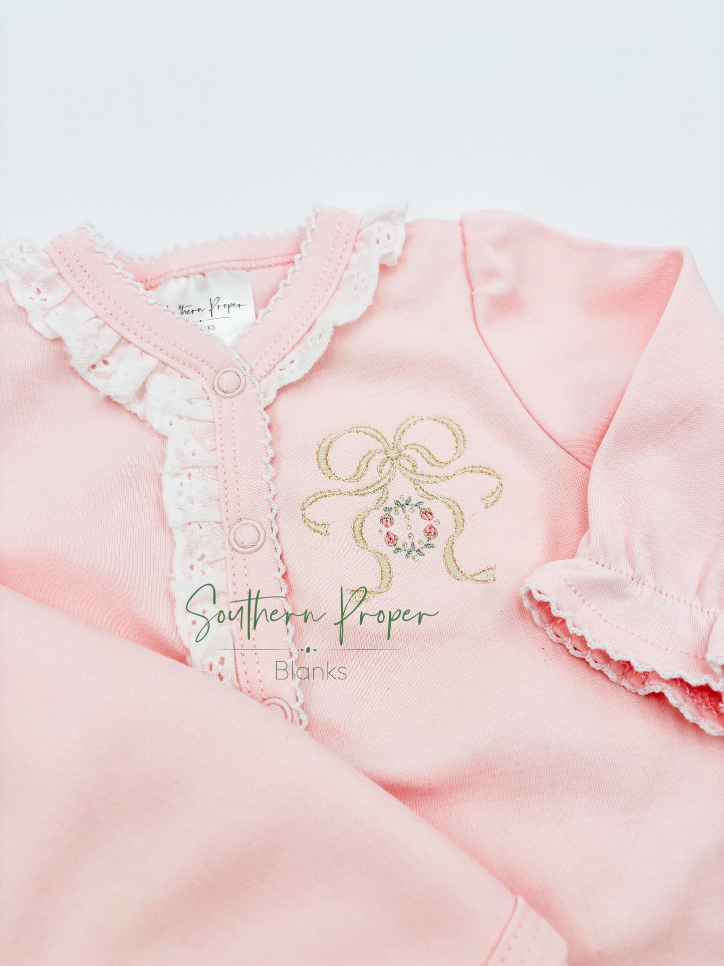 Footies - Lace trim