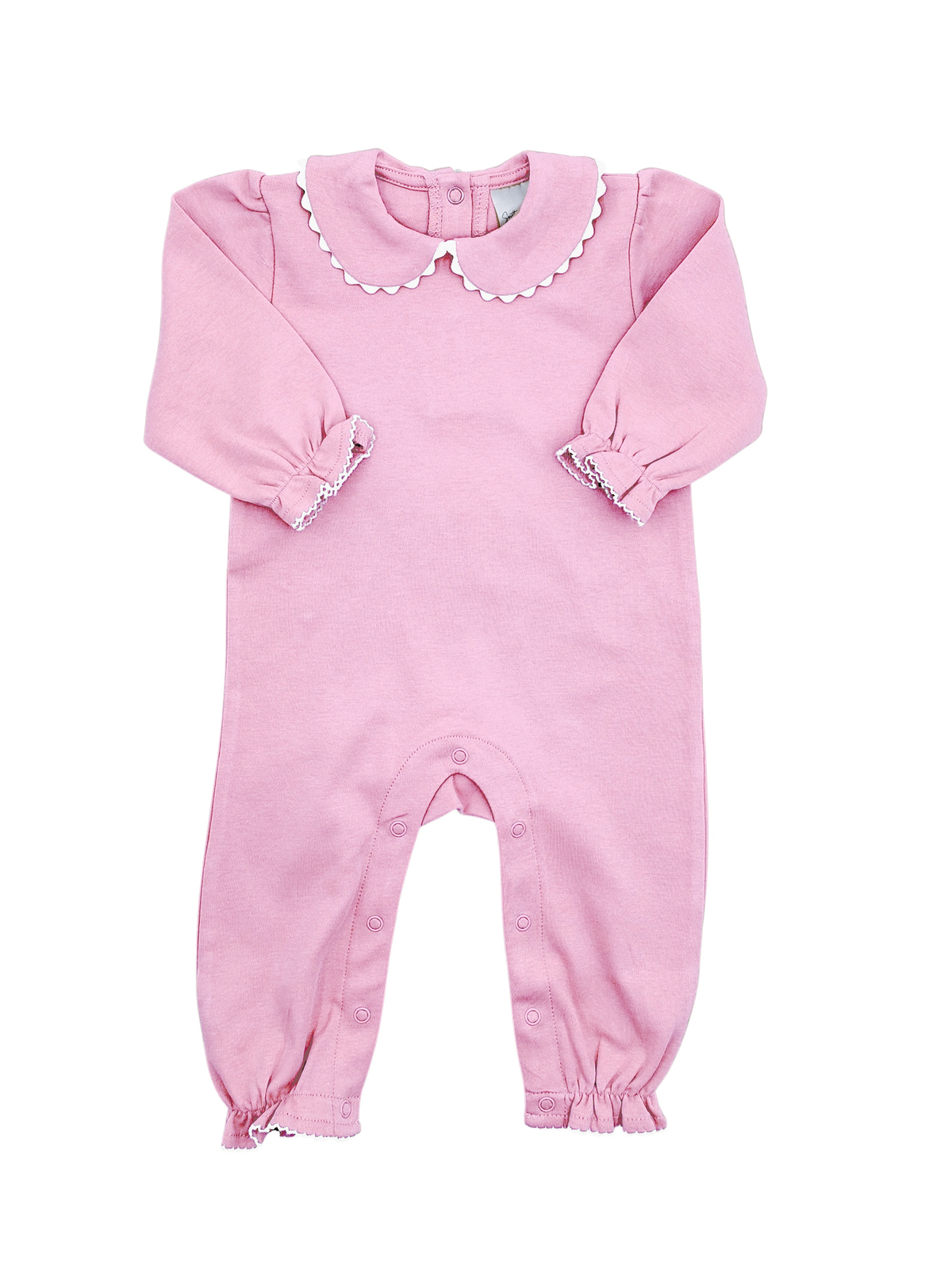 Romper - Scalloped Collared LS