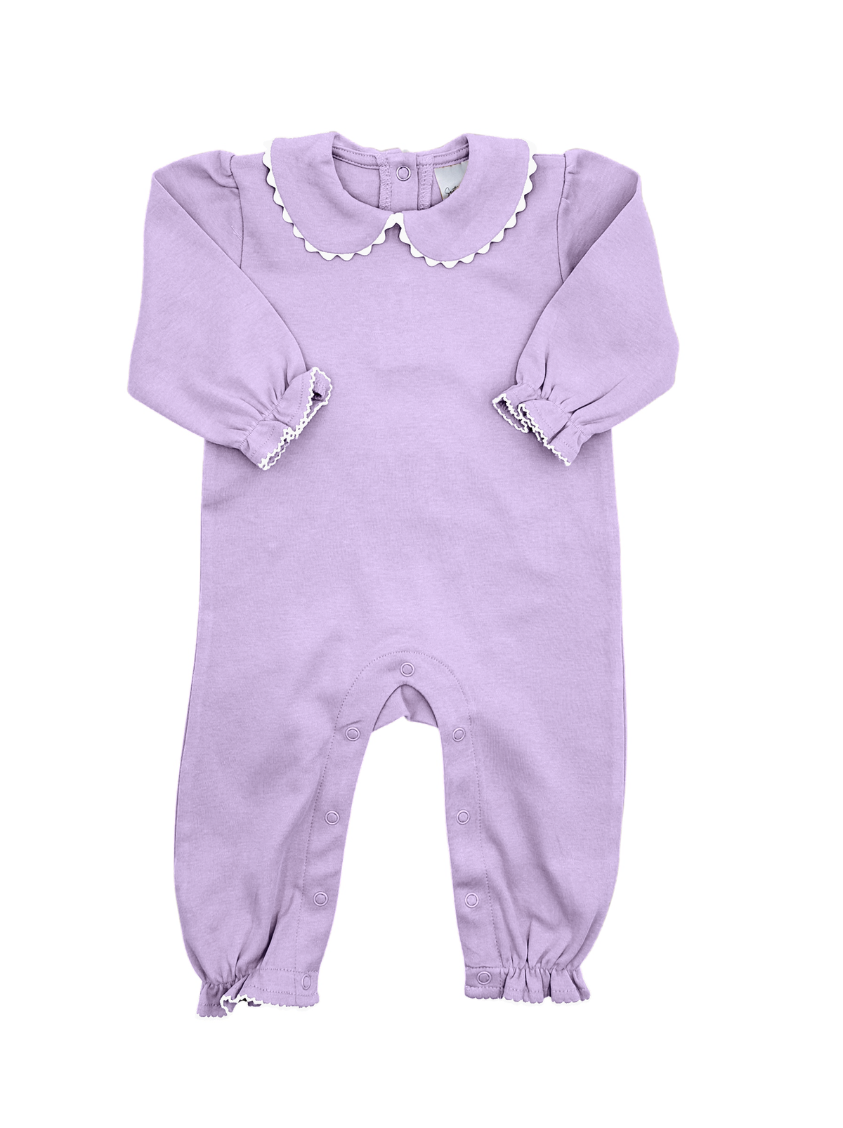 Romper - Scalloped Collared LS