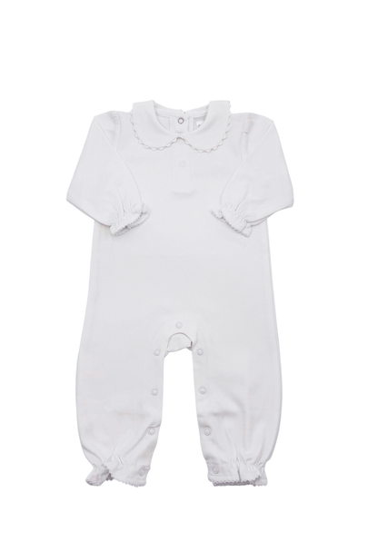 Romper - Scalloped Collared LS