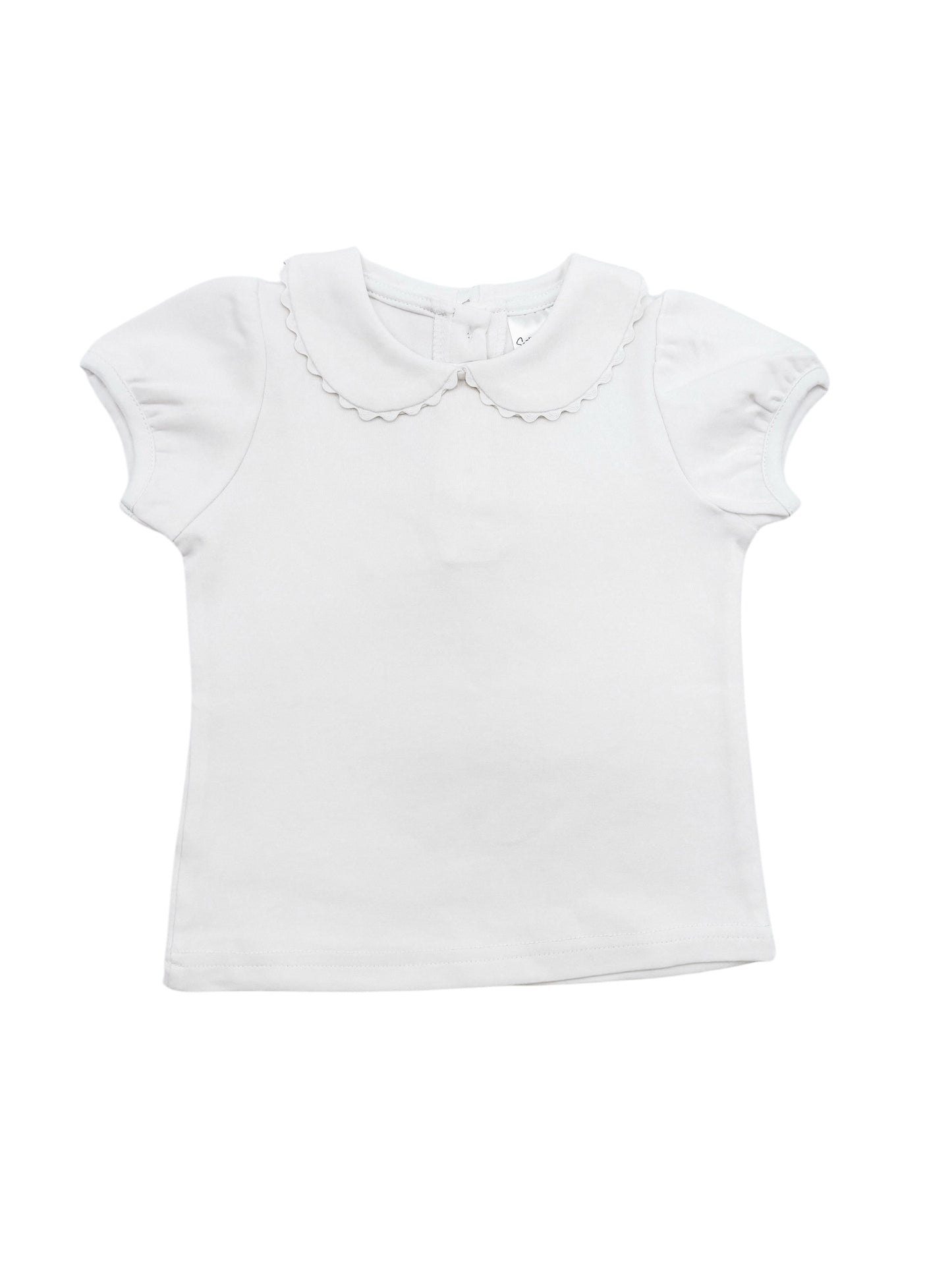 Shirt- Scalloped Collared SS