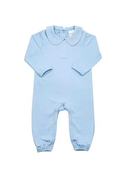 Romper - Piping Collared LS