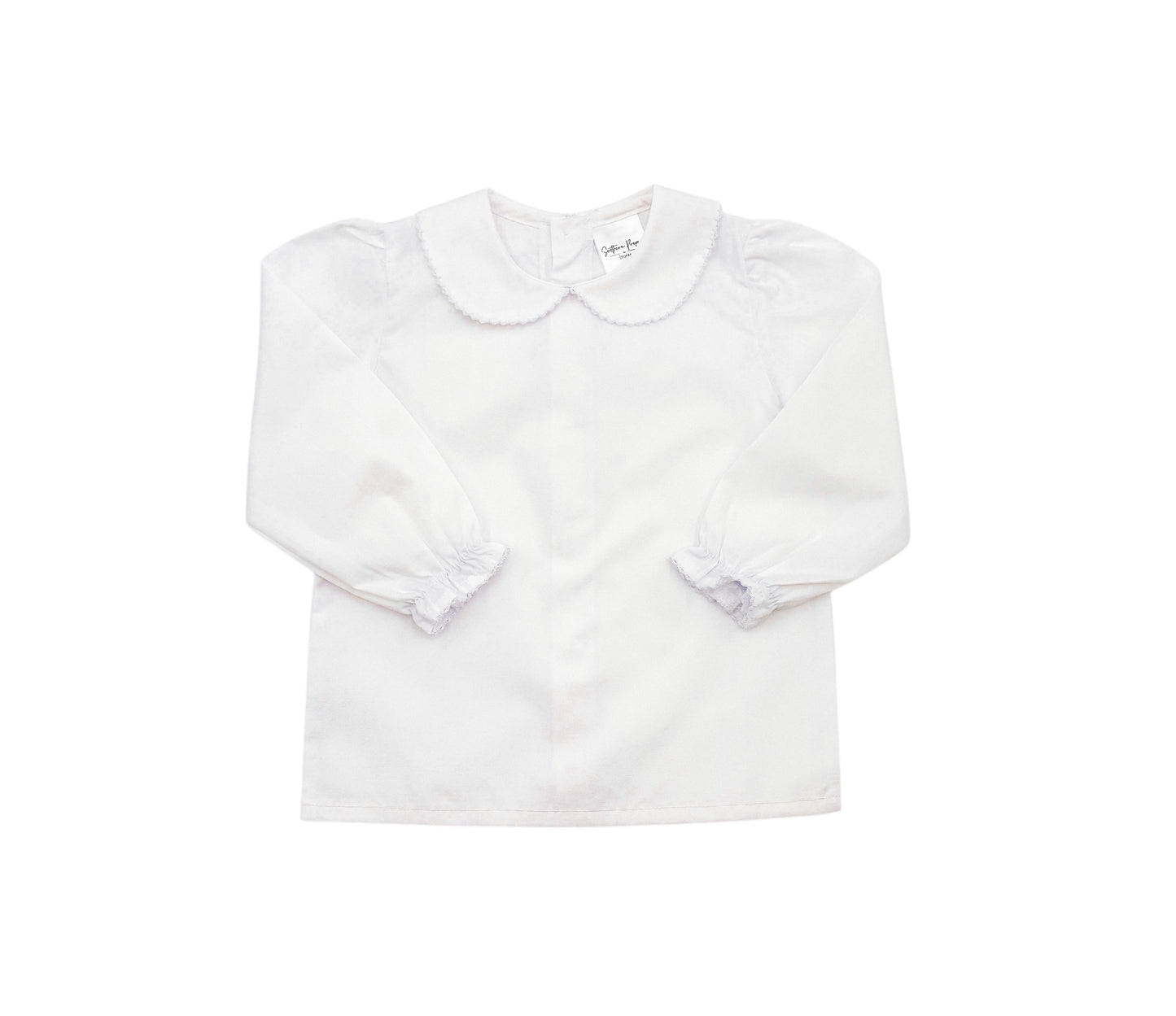 Shirt - Woven Picot Collar LS