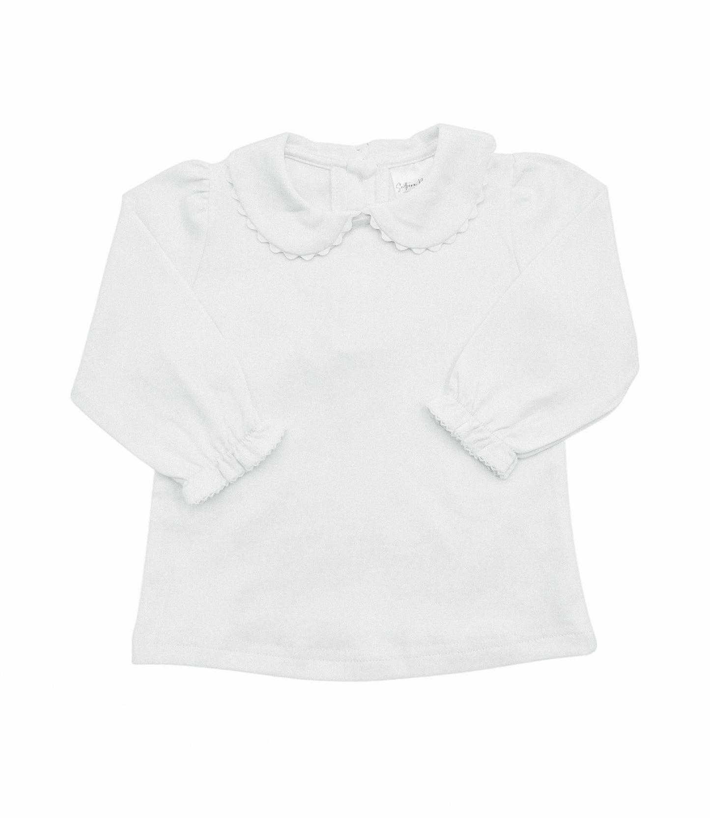 Shirt- Scalloped Collared LS