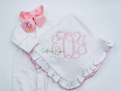 Blanket - Ruffle Picot Trim
