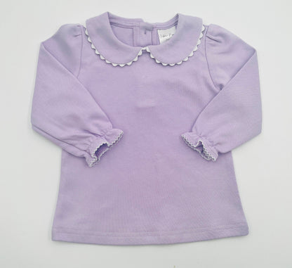 Shirt- Scalloped Collared LS